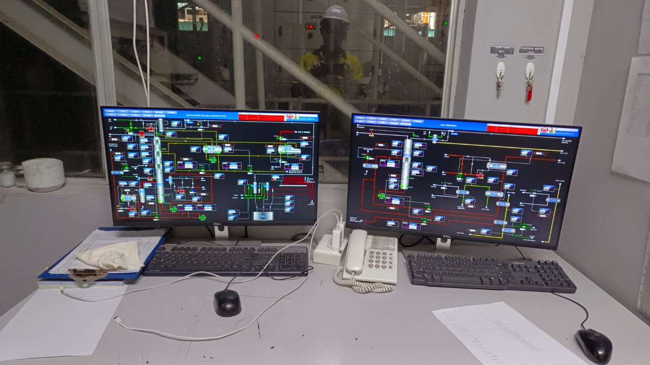 Industrial SCADA control room